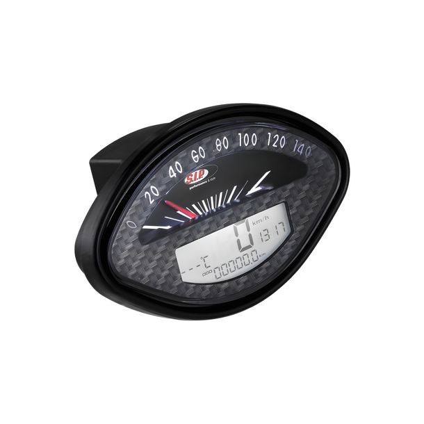 Tachymètre/compteur de vitesse SIP Performance 2.0 140 km/h 14 000 tr/min pour Vespa 125 GT, 150 VBA, GL, GS, Sprint, 160 GS, 180 SS