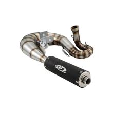 Système d'échappement de course SIP Performance Camaro Design en acier inoxydable noir mat pour Vespa 125 VNA-TS, 150 VBA-Super, PX80-150, PE, Lusso
