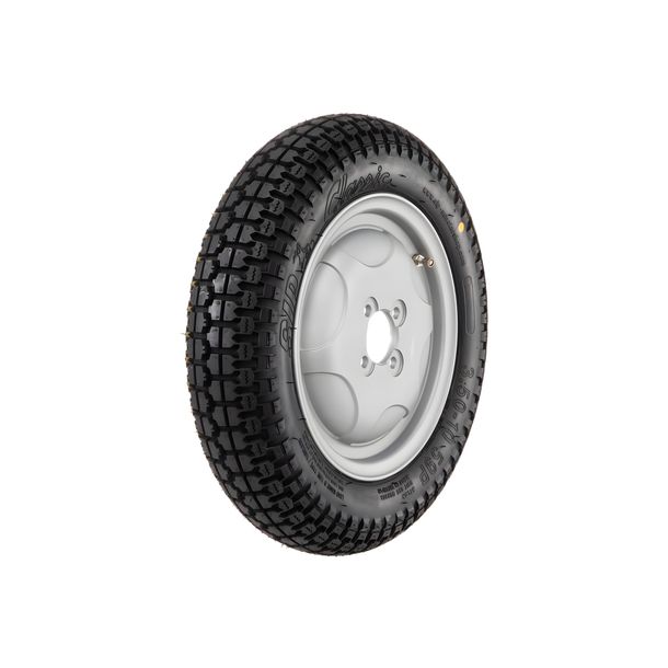 Complete wheel SIP Performance Classic 3.50-10 59P TL, TT matt aluminum silver for Vespa 150 T2, T3, 150 GS VS1-4T