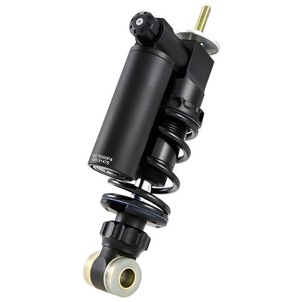 SIP Performance RACE front aluminum shock absorber, matt black, 12-way compression adjustment, 16-way rebound adjustment, with ABE for Vespa 50-125, PV, ET3