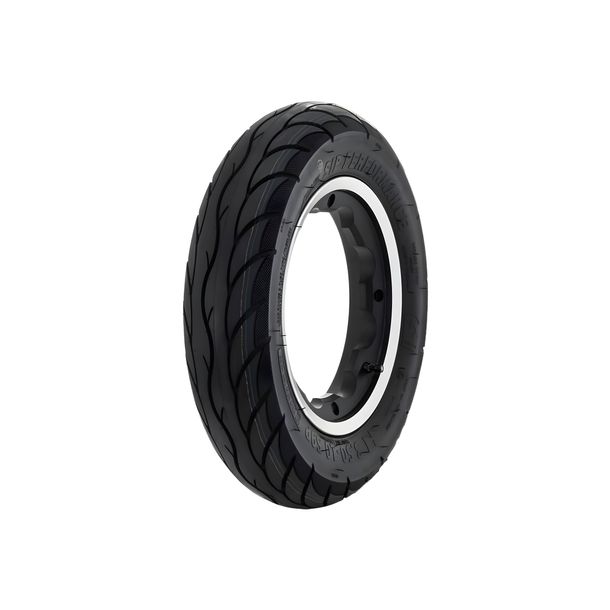 Roue complète SIP Performance 3.50-10 59P TL, TT Ø 10 pouces en aluminium noir KBA50164 pour Lambretta 125-200ccm