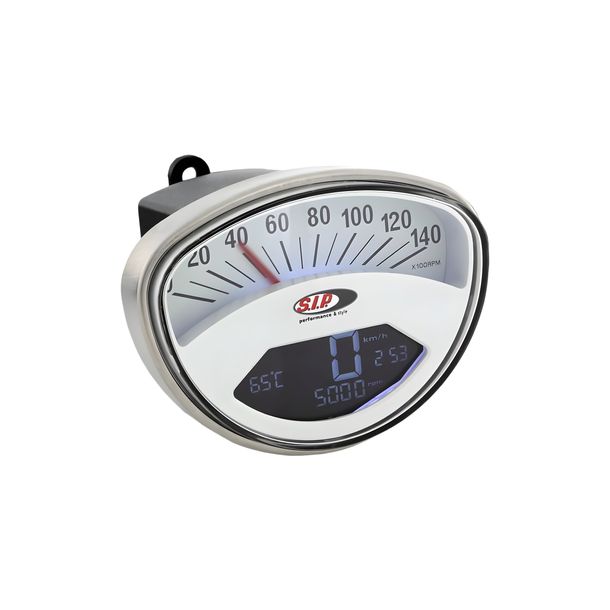 Tachimetri/tachimetro SIP Performance 2.0 in acciaio inossidabile 140 km/h 14.000 giri/min per Vespa 50 SS, 90 SS, 125, PV, ET3, GTR, TS, Super, 150 Sprint V, Super, Super, Super, Rally
