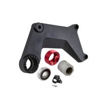 Forcellone Pordoi Serie SIP per scarico da corsa PORDOI, alluminio, nero opaco, per Vespa GTS, GTS Super, GTV 125-300ccm