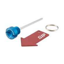 Tappo di riempimento olio motore Pordoi serie SIP in alluminio CNC blu opaco per Vespa GTS Super, Super Sport 125cc dal 2004, 2013