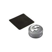 Tappo serbatoio magnetico SIP Serie Pordoi in alluminio CNC grigio opaco per Vespa ET2, ET4, LX, LXV, S, Primavera, Sprint, 946, GTS, GTS Super, GTV, GT 60, GT, GT L 50-300cc 2T, 4T