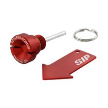 Tampa de enchimento de óleo SIP Series Pordoi Alumínio CNC vermelha para Vespa ET4, LX, LXV, S, GTS, GTS Super, GTV, GT 60, GT, GT L 125-300ccm