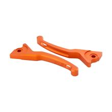 Zestaw dźwigni hamulca SIP Series Pordoi Bremse Shorty Aluminium CNC pomarańczowy mat do Vespa GTS, GTS Super, GTV, GT 60, GT, GT L 125-300ccm