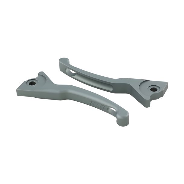 Juego de manetas deportivas SIP Series Pordoi Shorty de aluminio CNC gris mate para Vespa GTS, GTS Super, GTV, GT 60, GT, GT L 125-300cc