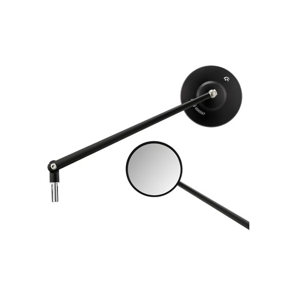 Miroir Pordoi série SIP Ø 100 mm aluminium noir pour Vespa PK50-125 XL, PX80-200 E Lusso