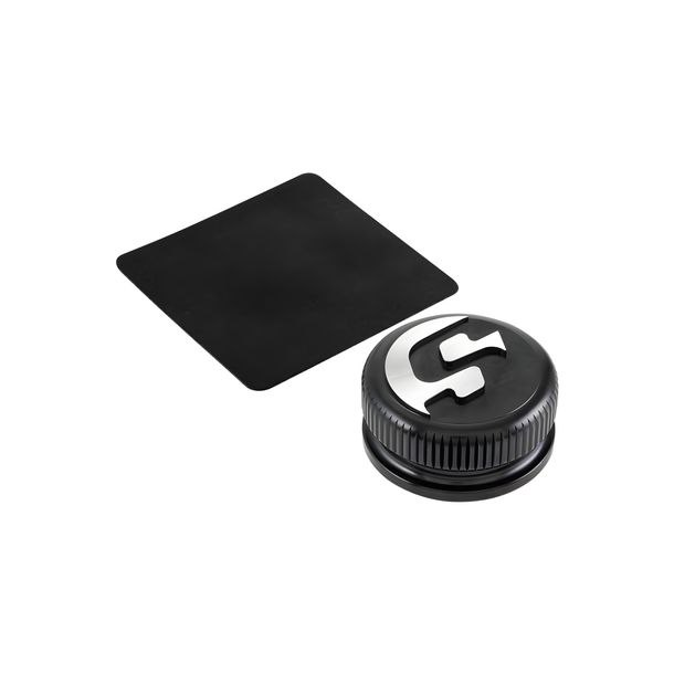 SIP Series Pordoi aluminum CNC black anodized tank cap for Vespa ET2, ET4, LX, LXV, S, Primavera, Sprint, 946, GTS, GTS Super, GTV, GT 60, GT, GT L 50-300cc 2T, 4T
