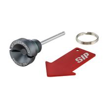 Śruba wlewu oleju SIP Series Pordoi Aluminium CNC szary mat do Vespa GTS Super 125ccm 4T LC Euro 3