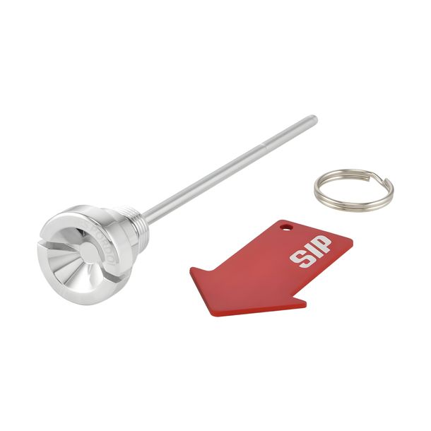 Öleinfüllschraube SIP Series Pordoi Aluminium CNC chrom für Vespa LX, S 3V i.e. 125-150ccm 4T AC