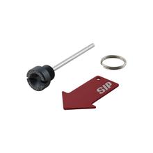 Vícenásobná olejová zátka SIP Series Pordoi Aluminium CNC matná šedá pro Vespa GTS Super, Super Sport 125ccm od 2004, 2013