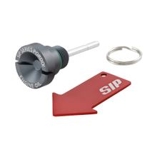 Šroub pro nalévání oleje do motoru SIP Series Pordoi Hliník CNC šedá matná pro Vespa ET4, LX, LXV, S, GTS, GTS Super, GTV, GT 60, GT, GT L 125-300ccm