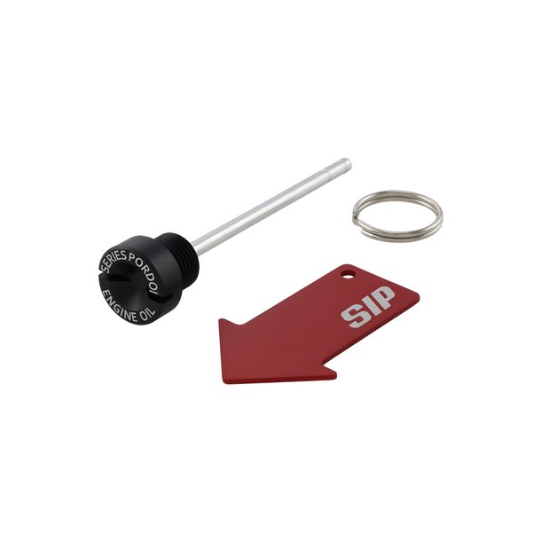 SIP-serie Pordoi aluminium CNC zwart matte motorolievulplug voor Vespa GTS Super, Super Sport 125cc van 2004, 2013