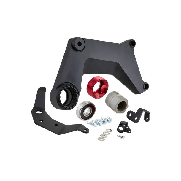 SIP-serie Pordoi zwarte matte aluminium achterbrug voor Vespa GTS, GTS Super, GTV 125-300ccm