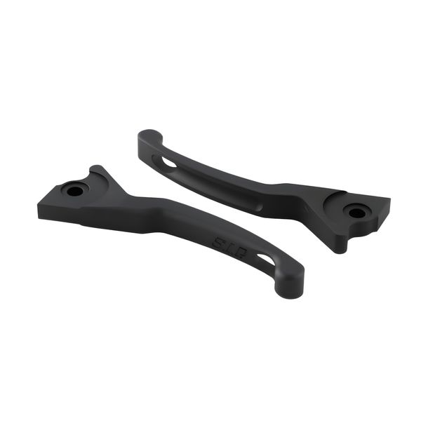 Juego de manetas deportivas Serie SIP Pordoi Shorty de aluminio CNC negro mate para Vespa GTS, GTS Super, GTV, GT 60, GT, GT L 125-300cc