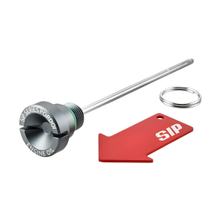 Šroub pro nalévání oleje SIP Series Pordoi Aluminium CNC šedá matná pro Vespa Primavera, Sprint 125-150ccm i.e. 3V 4T AC