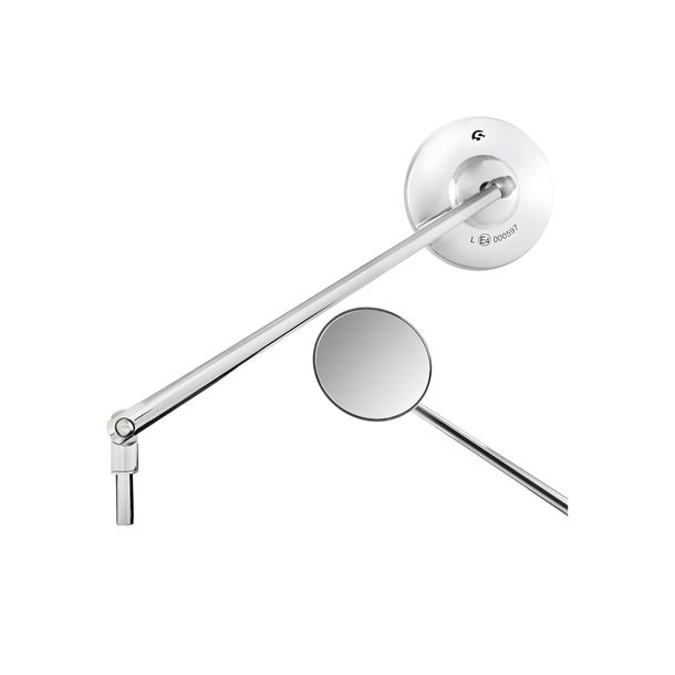 Spiegel SIP Series Pordoi Ø 100mm Aluminium CNC chrom für Vespa Klassik