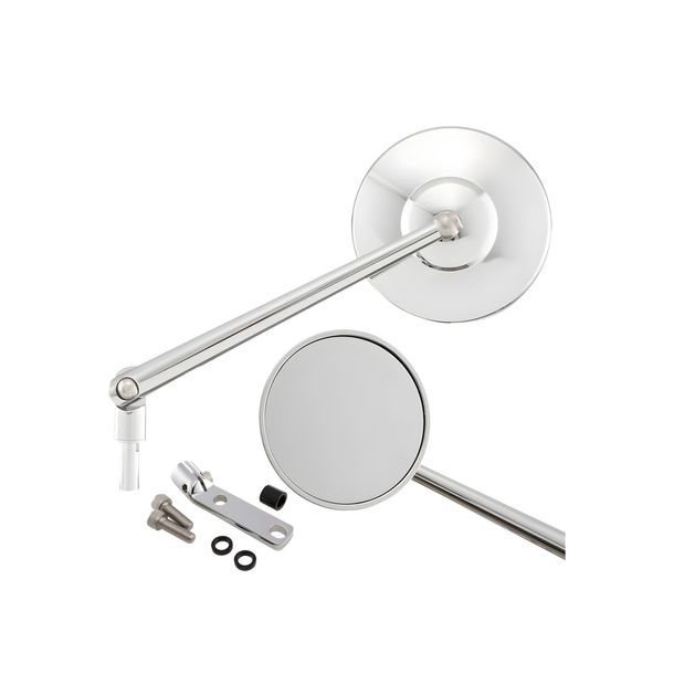 Spiegel SIP Series Pordoi Ø 100mm Aluminium CNC chrom für Vespa Klassik