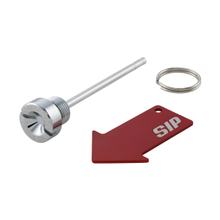 Šroub pro nalévání oleje Motoröl SIP Series Pordoi Aluminium CNC chrom pro Vespa GTS Super, Super Sport 125ccm od 2004, 2013