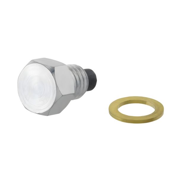 Tornillo de entrada/drenaje de aceite galvanizado SIP Spareparts M8x8 mm con imán para Vespa 50-125