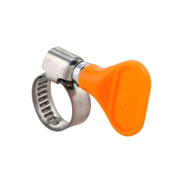 Collier de serrage SIP Spareparts Durite d'essence Type Papillon Ø 10-16mm Acier orange