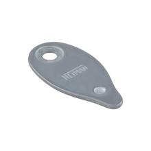 Lenkschlossdeckel SIP Spareparts Ø 4,45mm silber matt für Vespa 50 1°, N 1°, L 1°, R, S 1°, Special, 90 2°, R, 125 PV 2°, ET3 1°, 125 GT 2°, GTR, TS, 150 Sprint 2°, V, Super 2°, 180 Rally, 200 Rally 1°