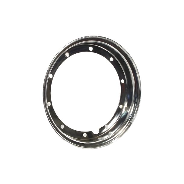 Cerchio metà larghezza SIP Spareparts 2.10 Ø 10 pollici cromato per Vespa 50-125, PV, ET3, PK, S, XL, XL2, 125 GT-TS, 150 GL, GS VS5T, Sprint, V, T4, Rally, PX, PE, Lusso, T5, LML Star, DLX, Deluxe 2T, 4T