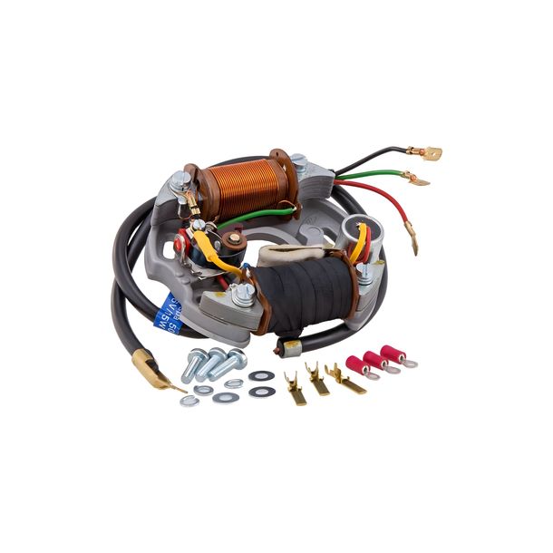 Piastra statore SIP Spareparts per Vespa 50, N, L, R 1°, Special V5A2, V5B1 1°, 6V 15W