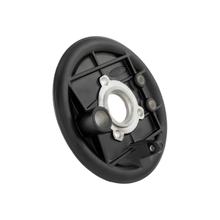 Piastra di ancoraggio freno SIP Spareparts Alluminio nero per Vespa 50-125, PV, ET3