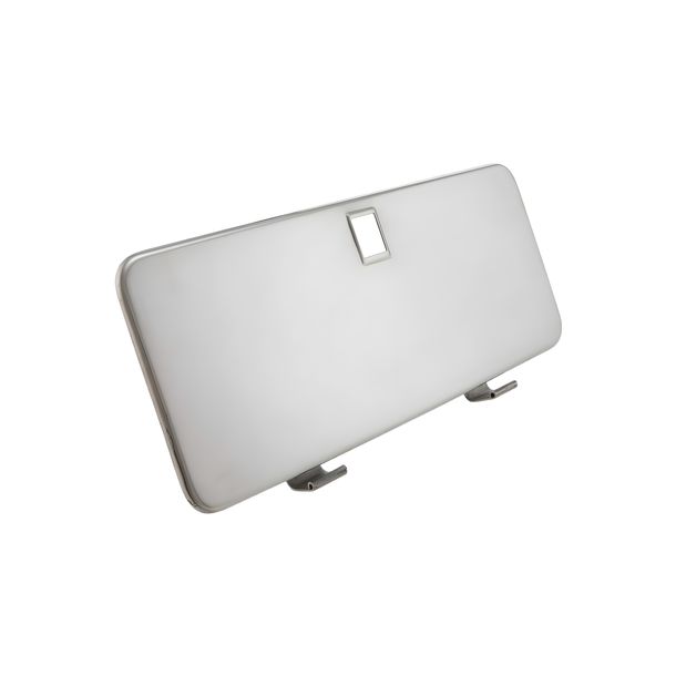 Kofferdradeksel RVS gepolijst SIP Spareparts voor Vespa P80-150X, PX80-200E, P150S, P200E