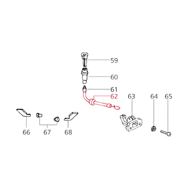 Passacavo sblocco cavo coperchio laterale SIP Spareparts per Vespa PK, XL, XL2, FL, Automatica, 50HP