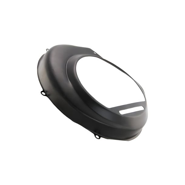 Copertura ventola SIP Spareparts Oldie Style nero per Vespa PX80-200, PE, Lusso, 1998, MY, 2011, Cosa con avviamento elettrico