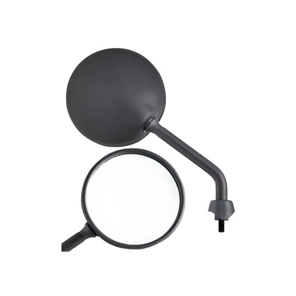 Espejo SIP Style Shorty redondo 110mm negro mate para Vespa GTS, GTS Super HPE 125, 300 2019
