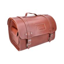 Top Case Mala SIP Style Classic 380x270x260mm Couro Genuíno tabaco para LML Bella Belladonna 1 RV, Vespa Classic V1T V31T GS VS3T VS5T DLX Deluxe