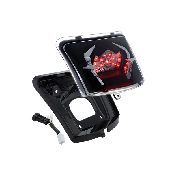 Fanale posteriore SIP Style MK II LED trasparente, nero lucido per Vespa GTS, GTS Super, GTV 125-300ccm HPE 2018