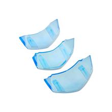 Cascade pour Vespa Primavera, Sprint 50-150ccm 2018, style SIP, bleu transparent, lot de 3