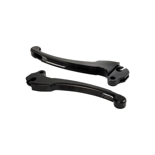 Brake Lever Set SIP Style Aluminium CNC black for Vespa 50-125, PV, ET3, PK, S, XL, XL2, 125 VNA-TS, 150 VBA-Super, Rally, PX80-200, PE, Lusso, T5