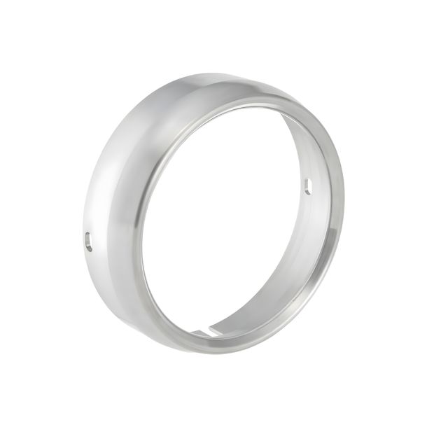 Headlight Ring SIP Style LED Headlight Ø 130mm Aluminium silver for Vespa 125 GTR, TS, 150 SprintV, 180-200 Rally