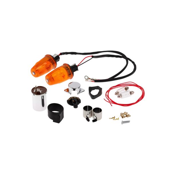 Kit de conversión intermitentes de extremo de manillar SIP Style 6 Voltios para Vespa 50-125, PV, ET3, 125 VNB-TS, 150 VBB - Super, 160 GS, 180 SS