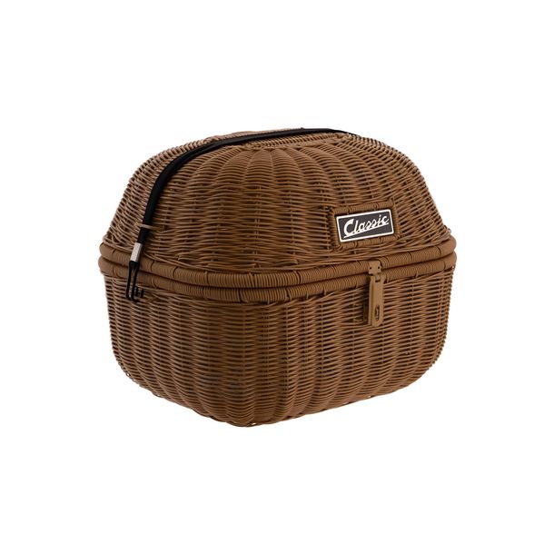 Panier de bagages SIP Style Classic 360x320x280mm Métal / Similicuir marron
