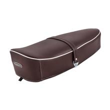 Sitzbank SIP Style Classic schokoladenbraun RAL 8017 mit Halteriemen für Vespa 50-125, PV, ET3
