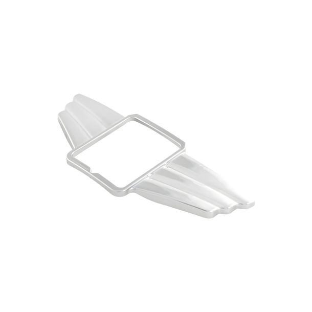 Kaskadenzierflügel SIP Style 36x47mm Aluminium chrom selbstklebend für Vespa LX, LXV, S, GTS, GTS Super, GTV, GT 60, GT, GT L 50-300ccm
