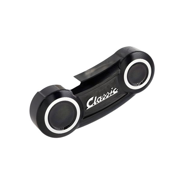 Carter de chaîne SIP Style Classic Aluminium CNC noir anodisé pour Vespa PK50-125, S, XL, XL2, Automatica, PX80-200, PE, Lusso, 1998, MY, T5, Cosa