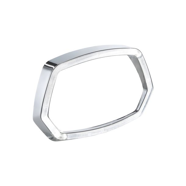 Lamp Ring SIP Style LED Light Ring chrome with E-mark for Vespa Sprint 50ccm 2T, 4T 2013-2018