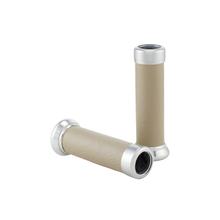 Griffgummis SIP Style 128mm beige Kunstleder für Vespa GTS
