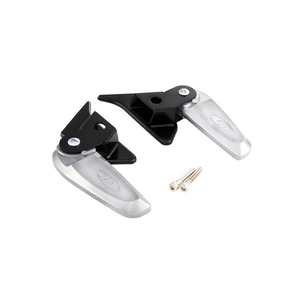 Fußrasten SIP Style klappbar Aluminium schwarz/silber für Vespa Primavera, Sprint 50-150ccm 2T, 4T AC