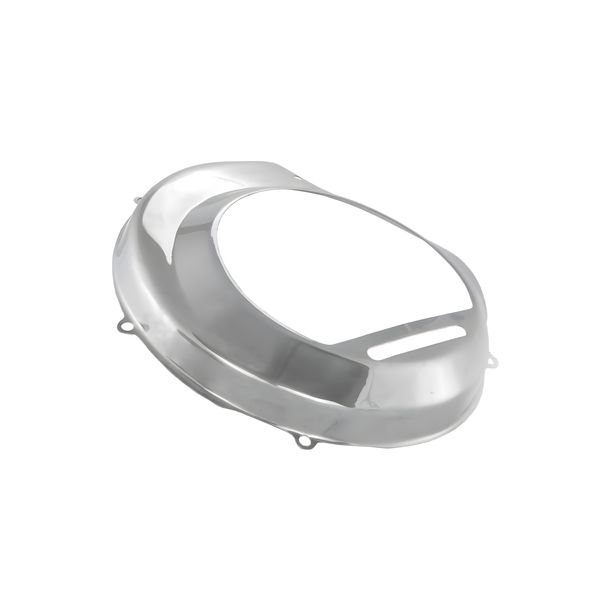 Lüfterradabdeckung SIP Style Oldie Style Edelstahl poliert für Vespa PX80-200, PE Lusso, Rally ohne E-Start