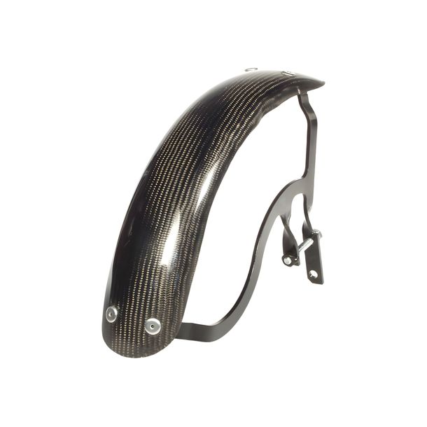 Parafango SIP Style Garelli Race EVO II Carbon nero con supporto per Vespa PX80-200, PE, Lusso, 1998, MY, T5